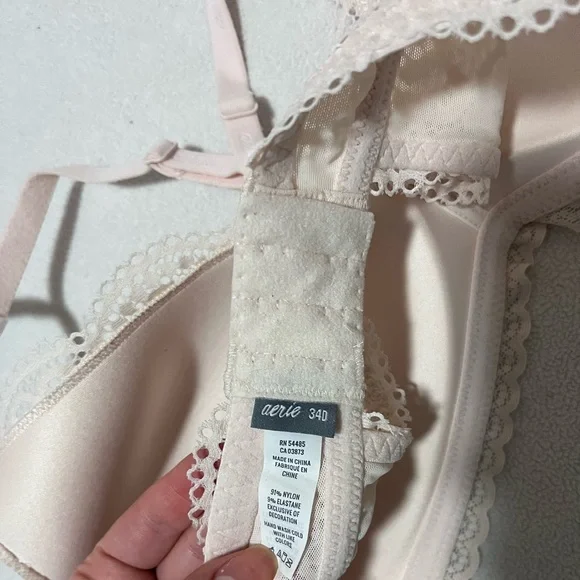 AERIE WIRELESS LACE BRA - Picture 3 of 4